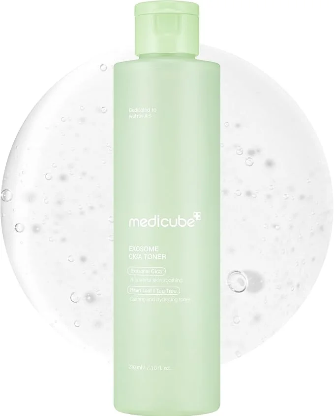 Medicube Exosome CICA Toner | Daily Soothing Toner with Exosome CICA, Heartleaf, Tea Tree, 12 Kinds of CICA | Low Irritation, Sebum Care Korean Skin Care, for Stressed Skin